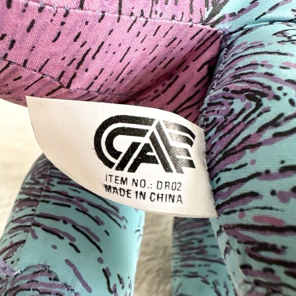 Great American Fun Triceratops Dinosaur Purple Blue Vintage 90s Stuffed Toy 1991 - Picture 5 of 7